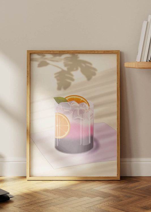 Crafti Sunset Drink Poster