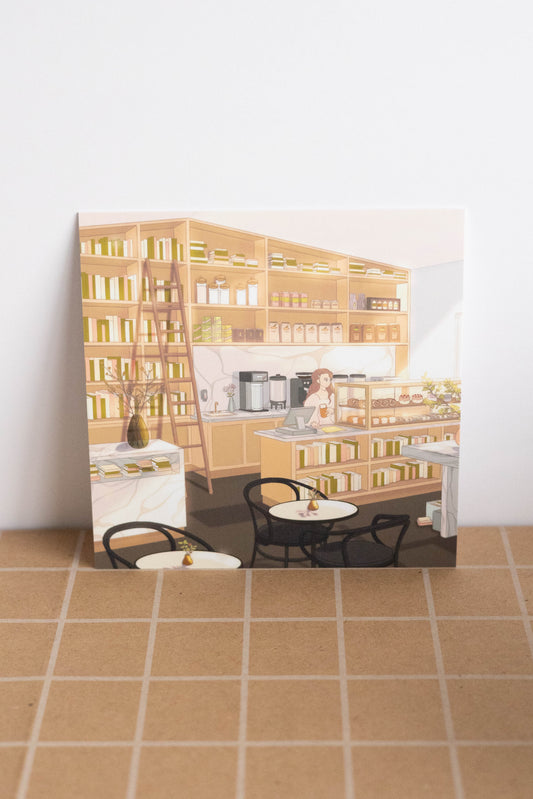 Library Cafe Art Print
