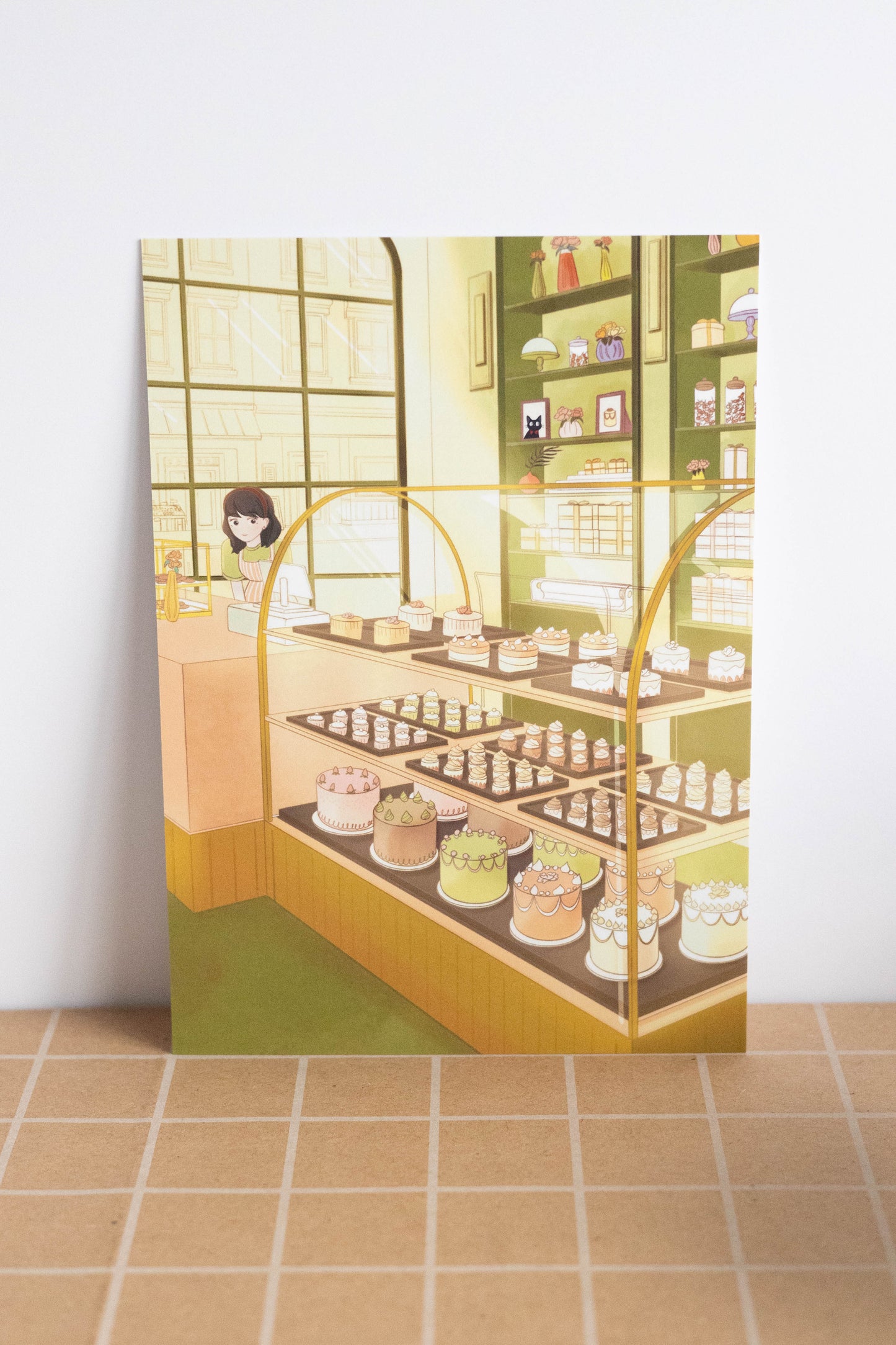 Kiki's City Bakery Art Print