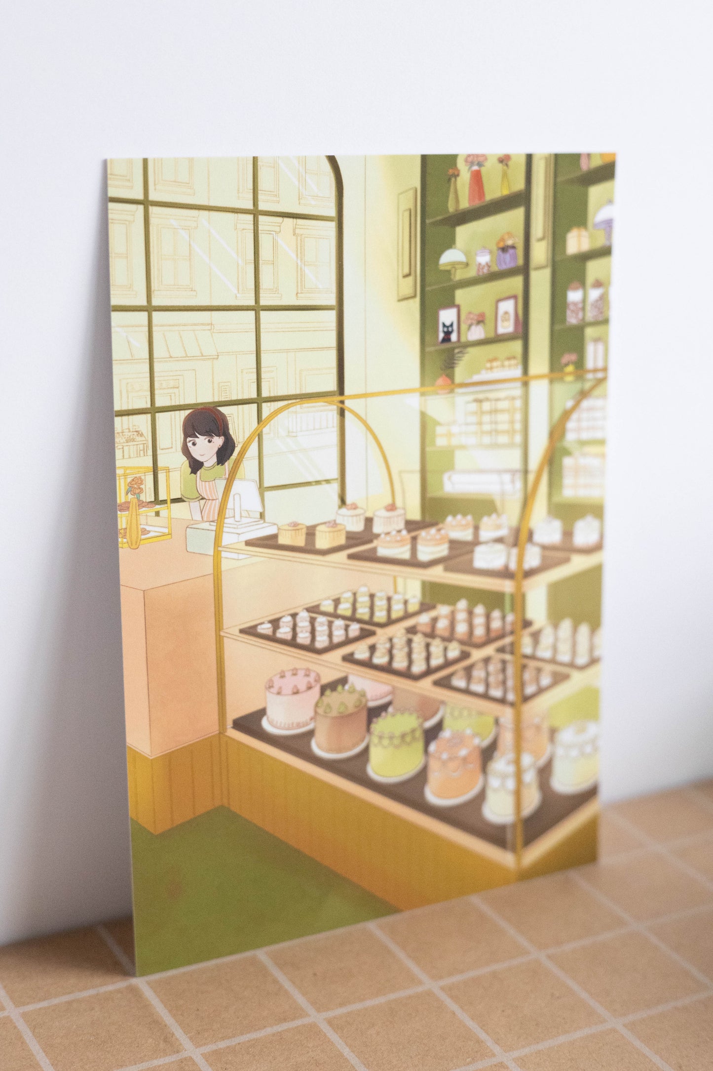 Kiki's City Bakery Art Print