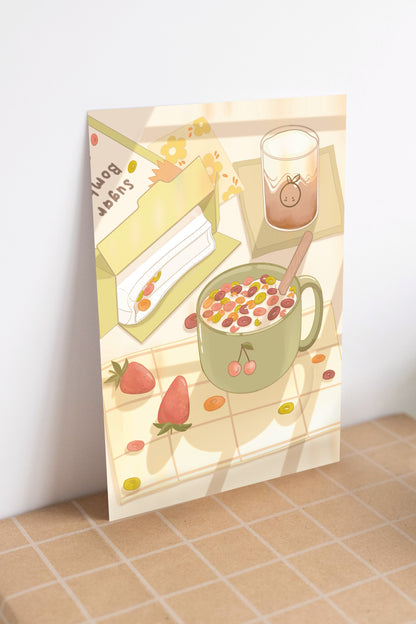 G'morning Cereal Art Print