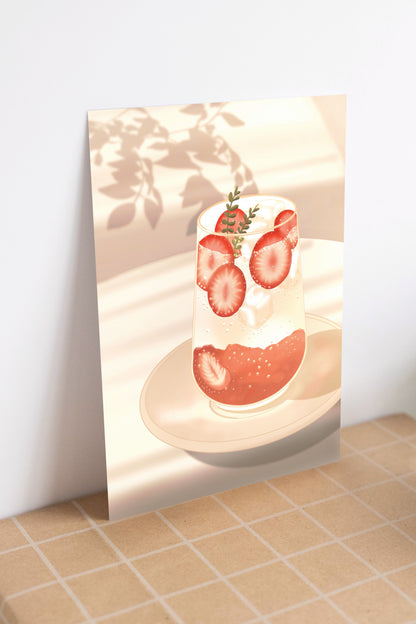 Strawberry Vibes Art Print