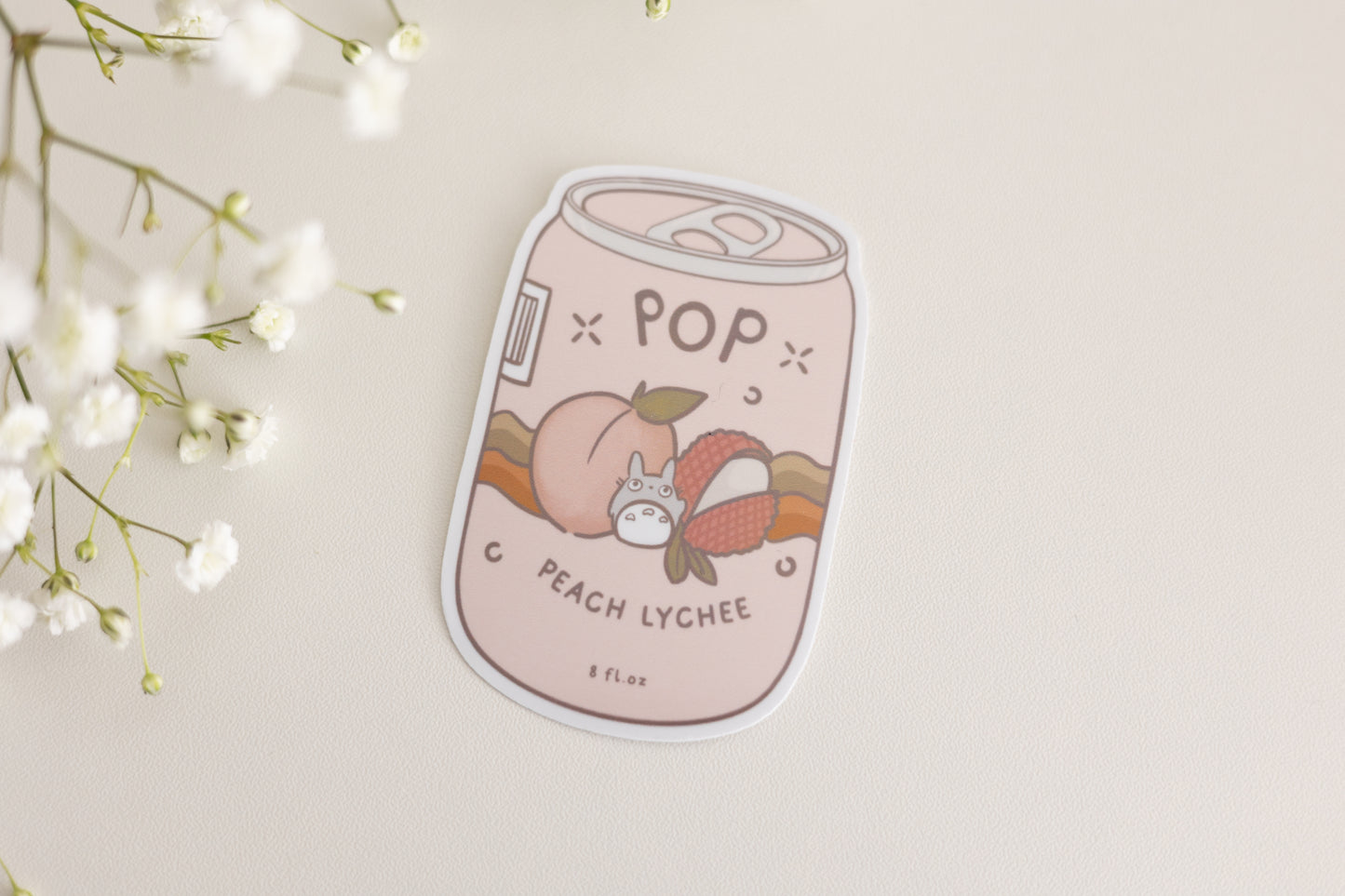 Totoro Soda Pop- Peach Lychee Sticker